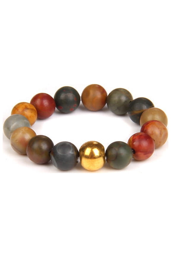 Crystal Beaded Rings Stackable Simple Bead Rings, Minimalist Stone Stacking Rings Jewelry,C04