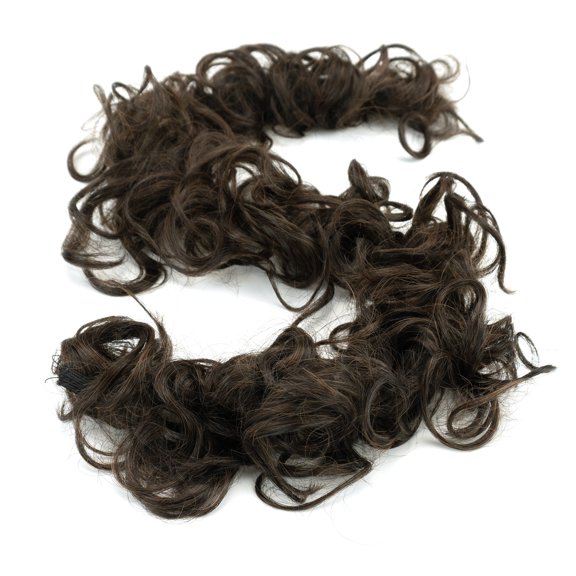 Namzi Curly Bun Hair Piece - Hair Bun Extension fo, 80CM Length, dark brown, 1 Piece Heat-Resistant High-Temperature Silk, Natural-Looking Hair Pieces for & Special Occasions Hairstyling