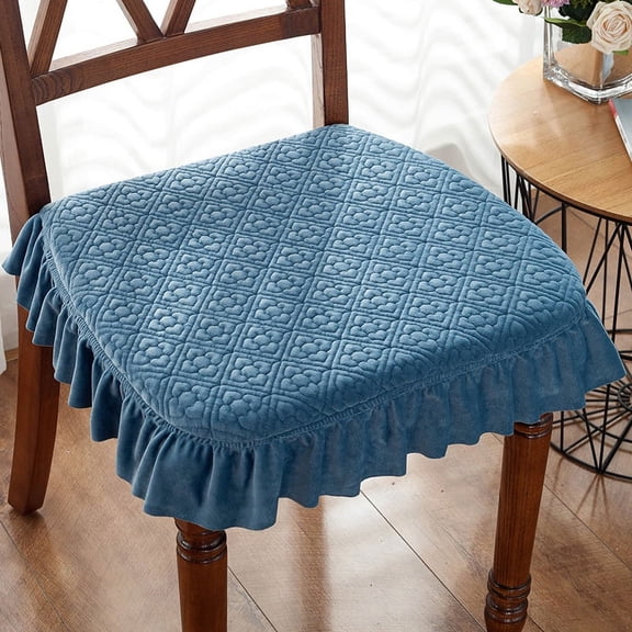 Namzi Cushion Garden Terrace Home Kitchen Office Thick Comfortable Cushion 16.92*17.71inch (Blue)