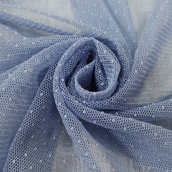 Namzi Dot Pattern Mesh Fabric,Breathable Polyester Netting Tulle Fabric for Sewing Clothes,Dress,Headwear Accessories,Making Crafts,36*59in,Blue