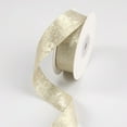 thumbnail image 1 of Namzi Double Sided Ribbon, 4cm x 10yd Champagne Gold , 1 Roll Polyester Ribbon, Ideal as Floral Ribbon for Bouquets, Perfect for Gift Wrapping, Hair Clips & Bow Making。, 1 of 3