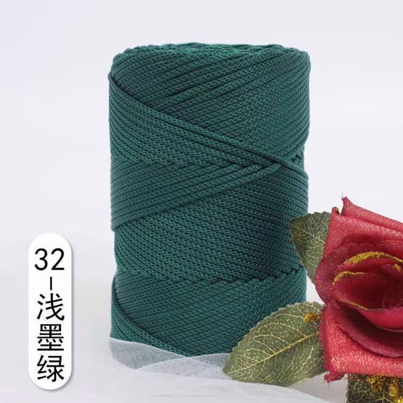 Namzi Easy Crochet Yarn, Premium Nylon Craft Yarn, Light dark green, 1 roll , Super Soft Yarn for Crocheting & Knitting, Durable for DIY Craft Projects – Ideal for Handmade Decor & Accessories