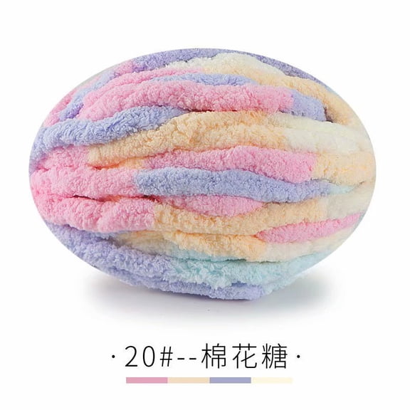 Namzi Easy Crochet Yarn - Thick Wool Yarn Made of Polyester, Style A, 1 Roll, Soft & Durable for Crocheting Scarves, Hats, Ideal for Beginners & Craft Lovers, Essential Yarn Category Item