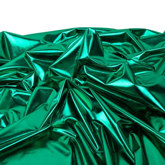 Namzi Elastical Glossy Fabric,39*57in Soft Spandex Fabric,for Stage Performance Costumes,Handmade DIY Creations,Party Decoration,Green