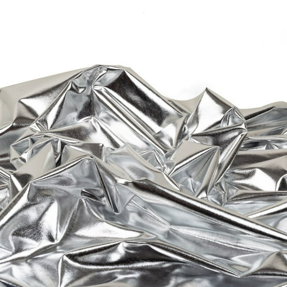 Namzi Elastical Glossy Fabric,39*57in Soft Spandex Fabric,for Stage Performance Costumes,Handmade DIY Creations,Party Decoration,Silver