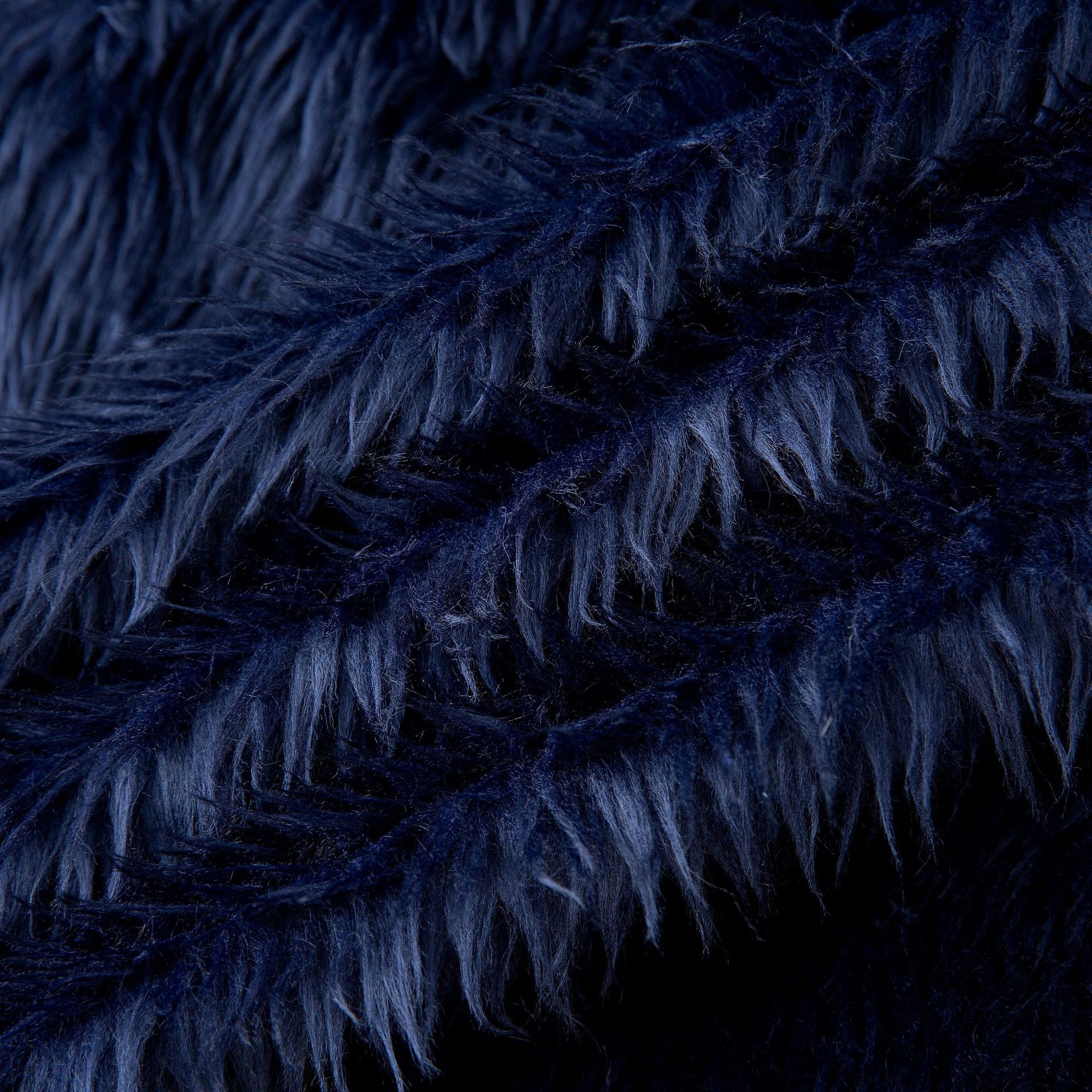 Namzi Faux Fur Fabric,36*63 Inch Thickened Plush Fluffy Fabric for DIY Craft Sewing Projects,Costume,Cuddly Doll,Home Decoration,Dark Blue B