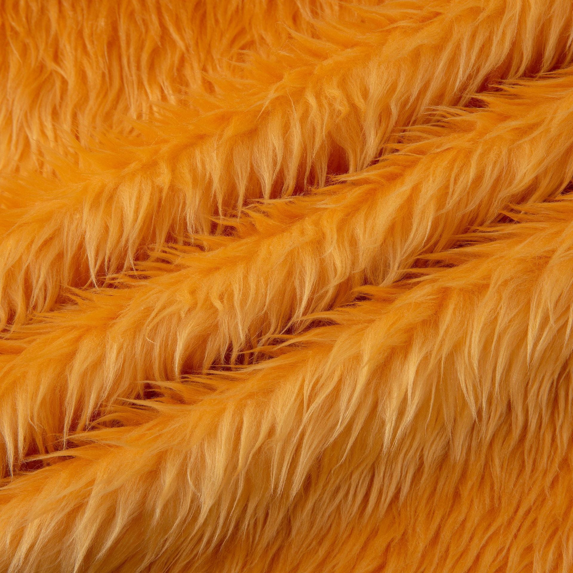 Namzi Faux Fur Fabric,36*63 Inch Thickened Plush Fluffy Fabric for DIY Craft Sewing Projects,Costume,Cuddly Doll,Home Decoration,Dark Yellow