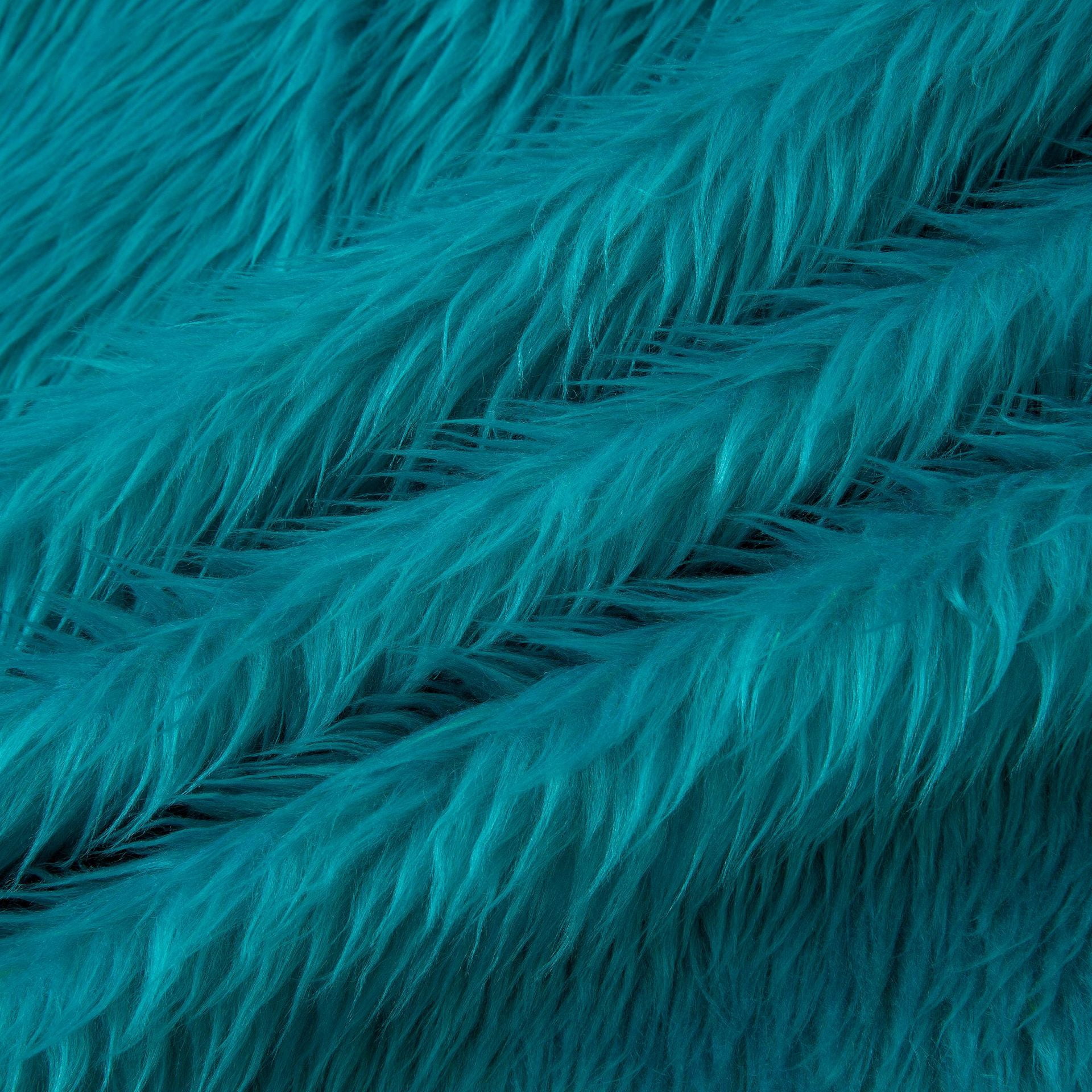 Namzi Faux Fur Fabric,36*63 Inch Thickened Plush Fluffy Fabric for DIY Craft Sewing Projects,Costume,Cuddly Doll,Home Decoration,Green Blue