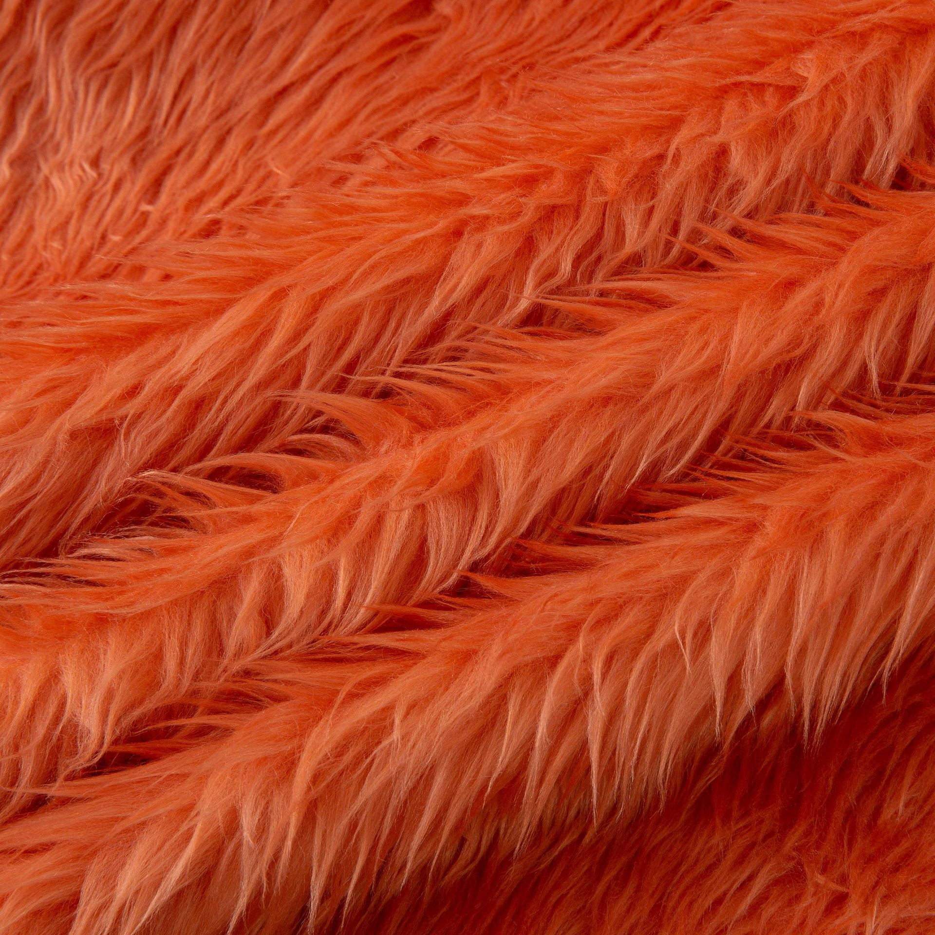 Namzi Faux Fur Fabric,36*63 Inch Thickened Plush Fluffy Fabric for DIY Craft Sewing Projects,Costume,Cuddly Doll,Home Decoration,Orange A