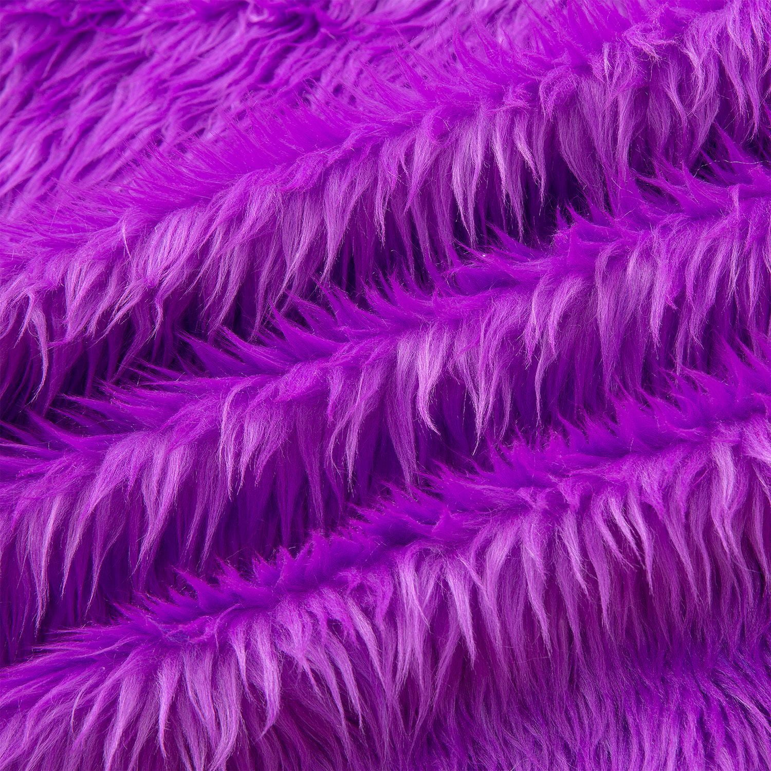 Namzi Faux Fur Fabric,36*63 Inch Thickened Plush Fluffy Fabric for DIY Craft Sewing Projects,Costume,Cuddly Doll,Home Decoration,Purple