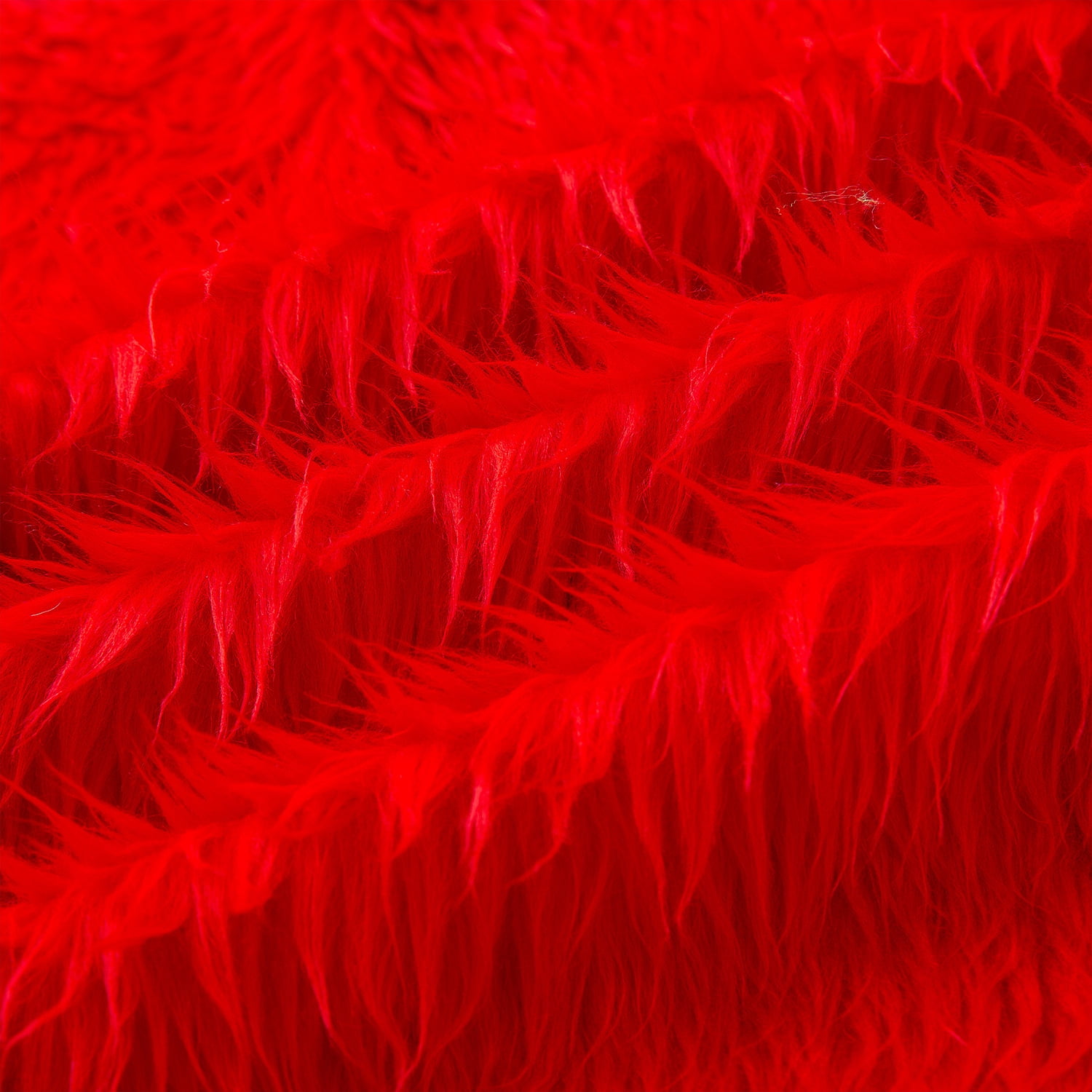 Namzi Faux Fur Fabric,36*63 Inch Thickened Plush Fluffy Fabric for DIY Craft Sewing Projects,Costume,Cuddly Doll,Home Decoration,Red