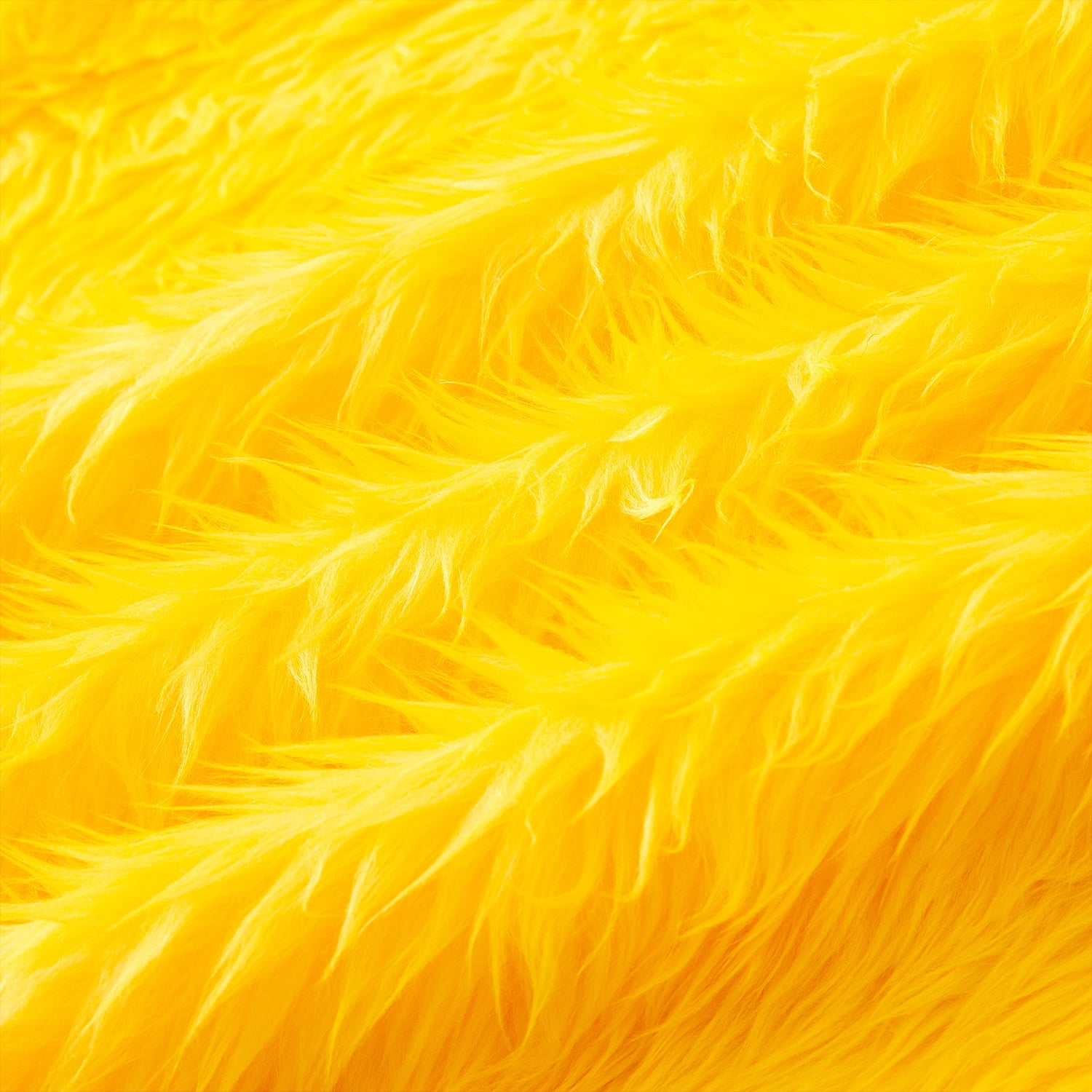 Namzi Faux Fur Fabric,36*63 Inch Thickened Plush Fluffy Fabric for DIY Craft Sewing Projects,Costume,Cuddly Doll,Home Decoration,Yellow
