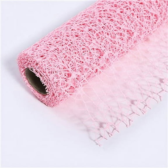 Namzi Floral Accessories Network Flower Packaging Materials Roll Wrapped Mesh Jacquard Mesh Flower Bundle Packaging Mesh (Pink)