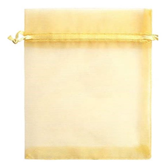 Namzi Fruit Protection Mesh Bags, Double Drawstring Organza Pouches, 3.94*4.72In 40 Pack Golden Garden Bug Bird Net Cover