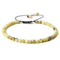 thumbnail image 1 of Namzi Handmade Beaded Bracelet, Suitable for Both Men and Women, 4mm Fine Beaded Bracelet Woven Adjustable Natural Stone Beaded Handmade Bracelet (Light Yellow), 1 of 1