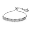 thumbnail image 1 of Namzi Handmade Beaded Bracelet, Suitable for Both Men and Women, 2.5 * 5 Rectangular Zircon Simple and Small, Adjustable Bracelet (White), 1 of 1