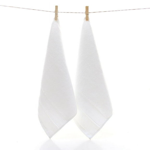 Namzi Handtowels, 3-Pcs white Small Towel, 35*35cm Cotton Small Washcloths for Face, Soft & Absorbent, Ideal for Bathroom/Kitchen/Travel .