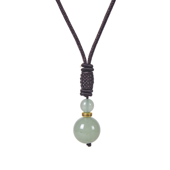 Namzi Healing Crystals Necklace Natural Lucky Blessing Protection Chakra Beads Stone Pendant Adjustable-D11