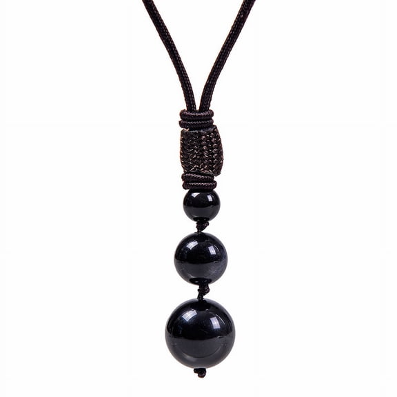 Namzi Healing Crystals Necklace Natural Lucky Blessing Protection Chakra Beads Stone Pendant Adjustable-D15