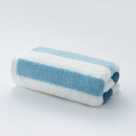 Namzi High Quality Body Washcloths, 6-Pcs blue 34*76cm Cotton Soft Washcloths, Skin-Friendly & Long-Lasting, Perfect as Room Essentials Towels for Home Bathroom/Guest Room/SPA .