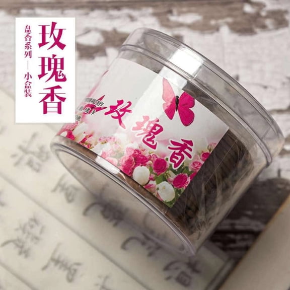 Namzi Incense Coils, 40pcs Handmade Incense , Natural Sandalwood for Sleep/Yoga/Work/Office to Relieve Stress AnxietyRose