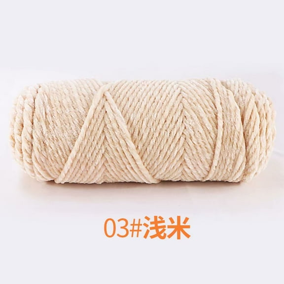 Namzi - Knit Picks Yarn, light beige, 1 roll, High Quality Crochet Yarn with Soft Polyester Material, Durable for DIY Craft Projects Like Scarves, Hats, Blankets &
