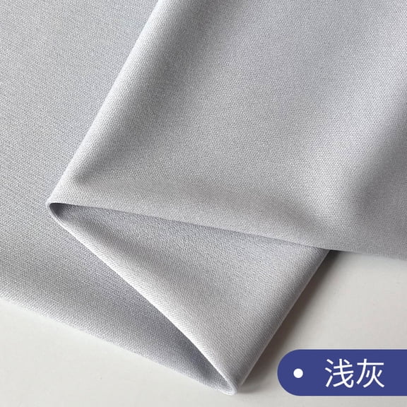 Namzi Knitted Lining Fabric,Opaque Slightly Stretchy,36*63 Inch Soft and Comfortable Clothing Fabric for Formal Wear,Performance Wear,Dresses,Light Grey