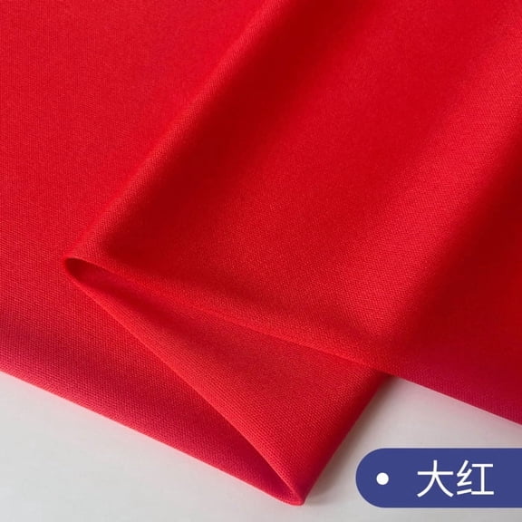 Namzi Knitted Lining Fabric,Opaque Slightly Stretchy,36*63 Inch Soft and Comfortable Clothing Fabric for Formal Wear,Performance Wear,Dresses,Red