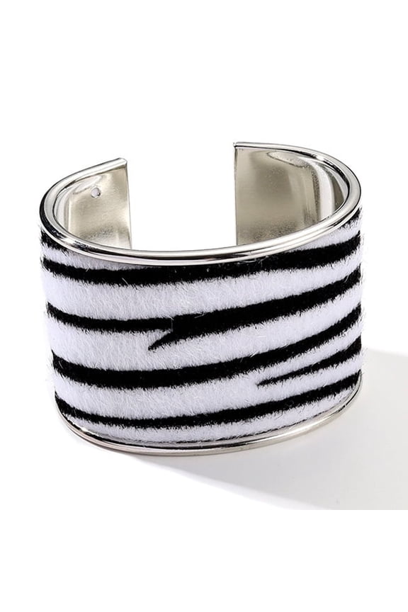 Leopard Print Bracelet Wide Bangle Trendy Leopard Jewelry Statement Accessory-1 Piece ,L04