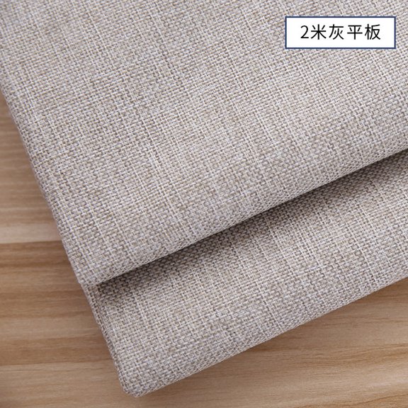 Namzi Linen Fabric,39*59 Inch Solid Color Polyester Fabric for Home Decoration,Sofa Covers,Throw Pillow Covers,Cushions,Tablecloths,Beige Grey
