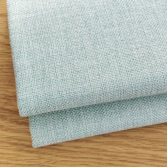 Namzi Linen Fabric,39*59 Inch Solid Color Polyester Fabric for Home Decoration,Sofa Covers,Throw Pillow Covers,Cushions,Tablecloths,Light Green