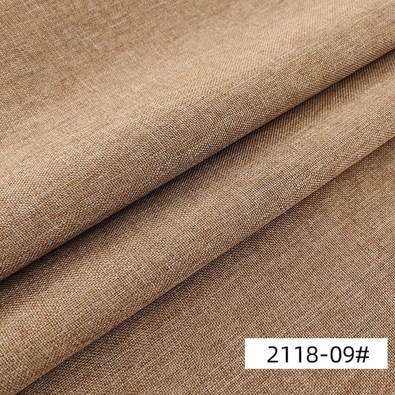 Namzi Linen Fabric,39*59 Inch Solid Color Polyester Fabric for Sofa Covers,Throw Pillow Covers,Cushions,Tablecloths and Home Decoration,Light Brown
