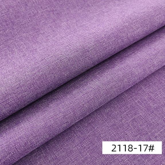 Namzi Linen Fabric,39*59 Inch Solid Color Polyester Fabric for Sofa Covers,Throw Pillow Covers,Cushions,Tablecloths and Home Decoration,Purple