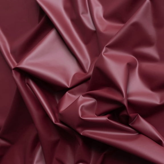 Namzi Matte Imitation Sheepskin Fabric,39*57 Inch Elastic PU Leather Fabric for Leather Pants,Tight Fitting Clothes,Coats,Stage Costumes,Wine Red