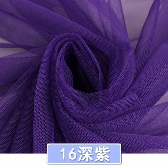 Namzi Mesh Fabric,Breathable Polyester Netting Tulle Fabric,for Sewing Clothes,Mosquito Net,Making Crafts,39*63in,Dark Purple