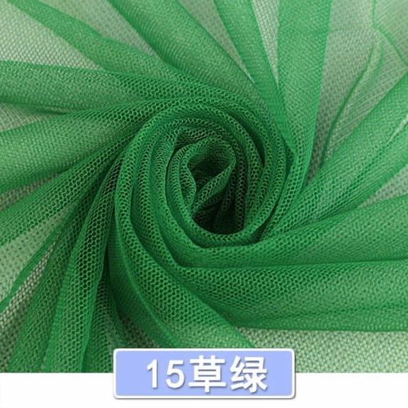 Namzi Mesh Fabric,Breathable Polyester Netting Tulle Fabric,for Sewing Clothes,Mosquito Net,Making Crafts,39*63in,Green