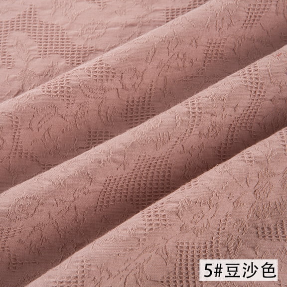 Namzi Mesh Jacquard Fabric,39*55in Soft and Comfortable Cotton Fabric for DIY Sewing Clothes,Casual Wear,Shirts and Dresses,Dark Pink