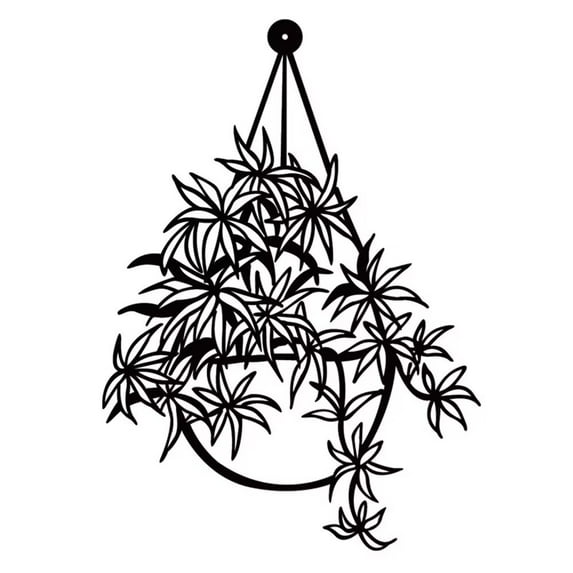 Namzi Metal Wall Art Decor for Living Room, Home Decor Living Room Wall Decor, Silhouette Wall Art(Black)