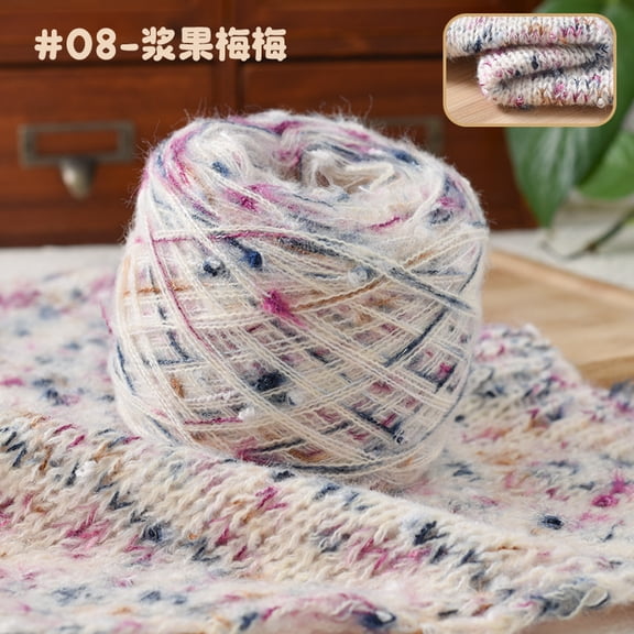 Namzi Multicolored Crochet Yarn Soft - 1 roll , High-Quality Blended Material, Soft & Durable, Perfect for DIY Knitting, Crochet Work, Handmade Crafts & Craft Enthusiasts.Style D