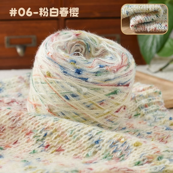 Namzi Multicolored Crochet Yarn Soft - 1 roll , High-Quality Blended Material, Soft & Durable, Perfect for DIY Knitting, Crochet Work, Handmade Crafts & Craft Enthusiasts.Style B