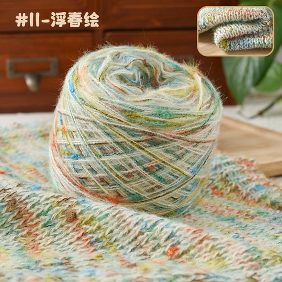 Namzi Multicolored Crochet Yarn Soft - 1 roll , High-Quality Blended Material, Soft & Durable, Perfect for DIY Knitting, Crochet Work, Handmade Crafts & Craft Enthusiasts.Style F