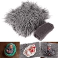 thumbnail image 1 of Namzi Newborn Baby Photo Props, Fluffy Blanket+ Ripple Wrap Set Toddler Photography Wrap Mat DIY Baby Photoshoot, 1 of 5