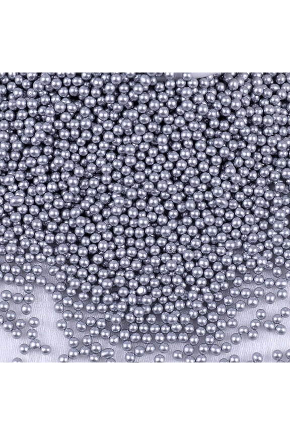 No Hole Round Glass Beads 100g Resin Crafting Nail Art Bubble Beads, Tiny Decor Gems for DIY, Jewelry, Art Projects,B13