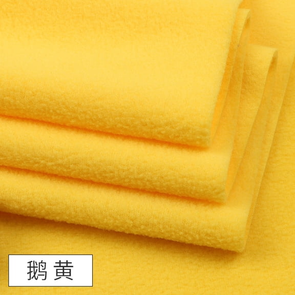 Namzi Polar Fleece Fabric,Soft Comfortable Anti Pill Fabric for Blankets,Hat,Gloves,Sewing Clothes,39*63 in,Yellow