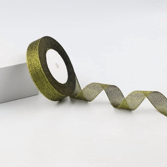 Namzi Present Ribbon, 2 Rolls Craft Ribbon (2cm x 25yd) - black Double Faced Satin Ribbon for Gift Wrapping & DIY, Premium Polyester Material.