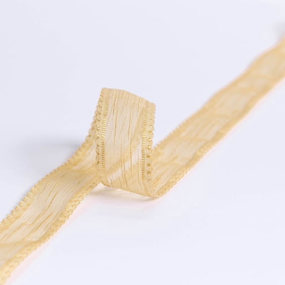 Namzi Present Ribbon, ginger Wrapping Ribbons, 1 Roll 2.5cm*10yd Polyester Ribbon,for Gift Wrapping & Bouquet Decor, Ribbon for Bouquet Wrapping.