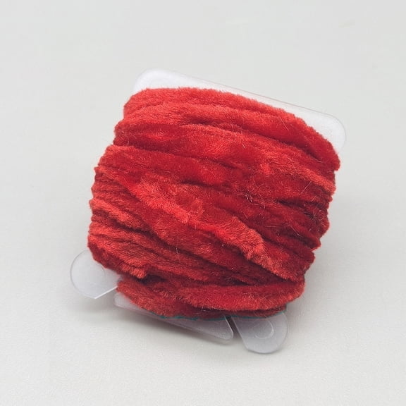Namzi Rayon Yarn Chenille Thread Woolly Bugger Jigs Fly Tying Floss Line Thread Materials,Red