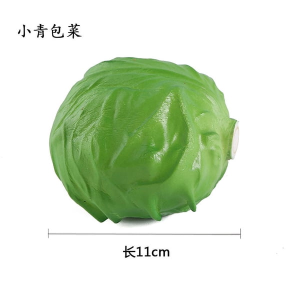 Namzi Realistic Artificial Fake Vegetables Lifelike Decorative Foam Food Set Faux Veggies for Home, Kitchen, Decor Set Photo PropsGreen cabbage2pcs