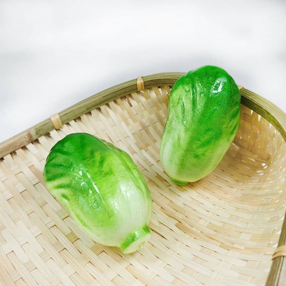 Namzi Realistic Artificial Fake Vegetables Lifelike Decorative Foam Food Set Faux Veggies for Home, Kitchen, Decor Set Photo Propsbaby cabbage10pcs