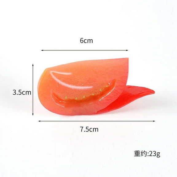 Namzi Realistic Artificial Fake Vegetables Lifelike Decorative plastic Food Set Faux Veggies for Home, Kitchen, Decor Set Photo PropsSliced Tomato 3pcs